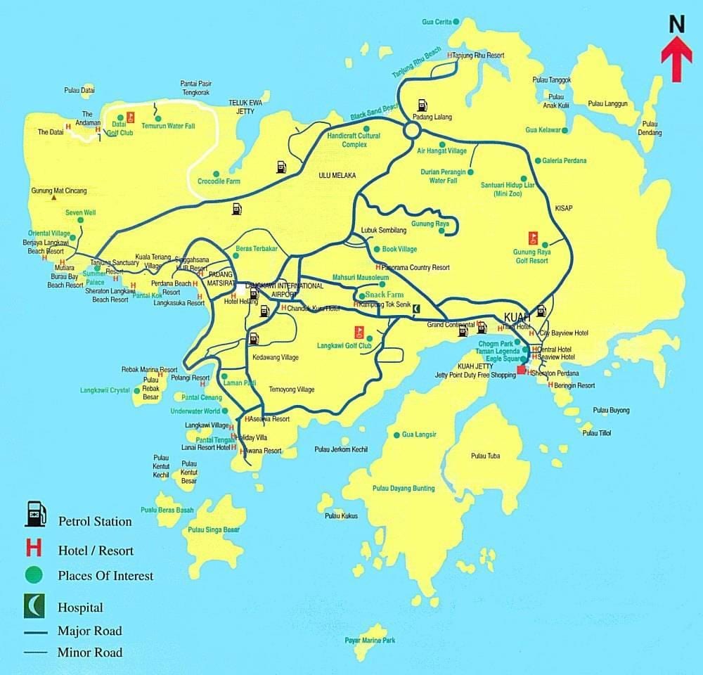 kat jeyografik nan malezi ak langkawi