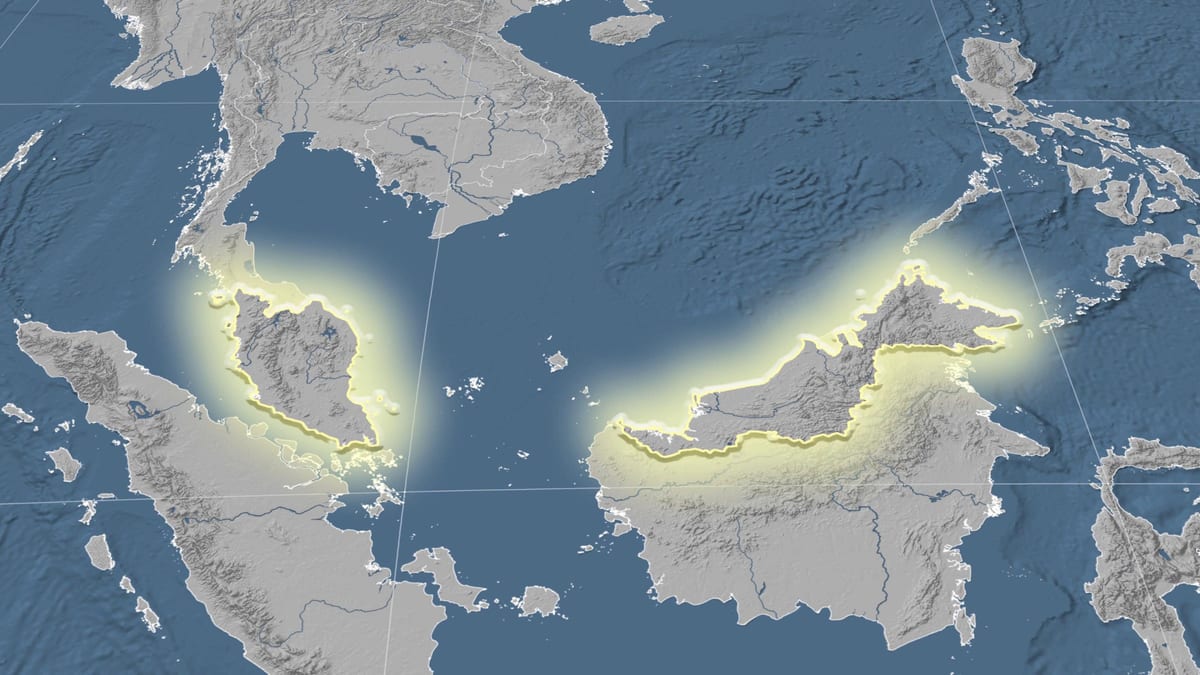 kat jeyografik nan malezi elevasyon