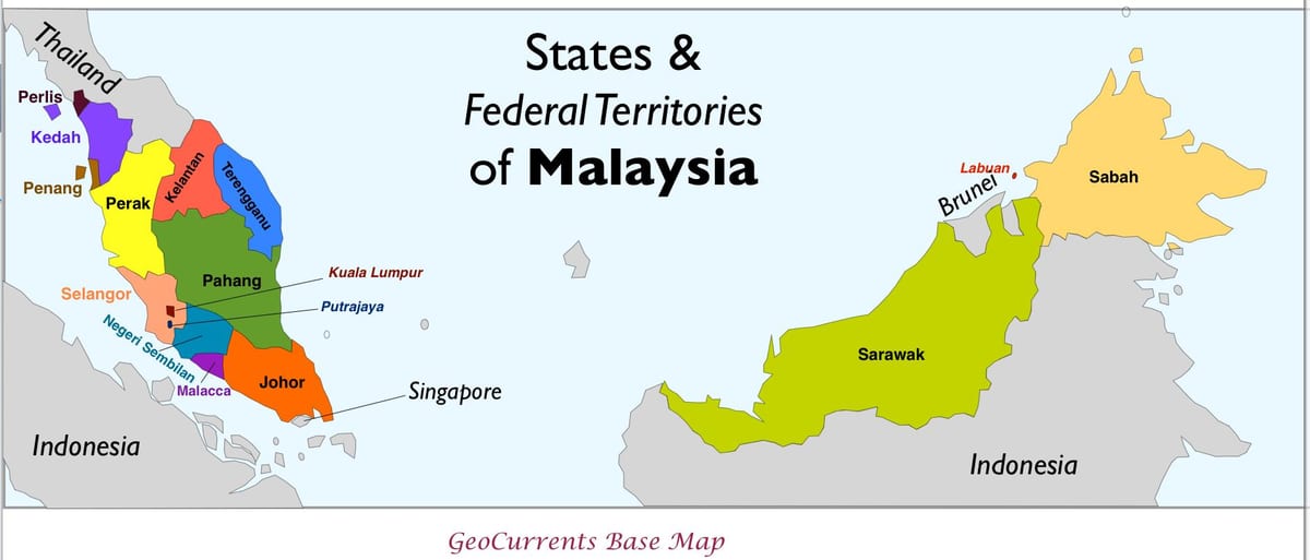 kat jeyografik nan malezi pwovens