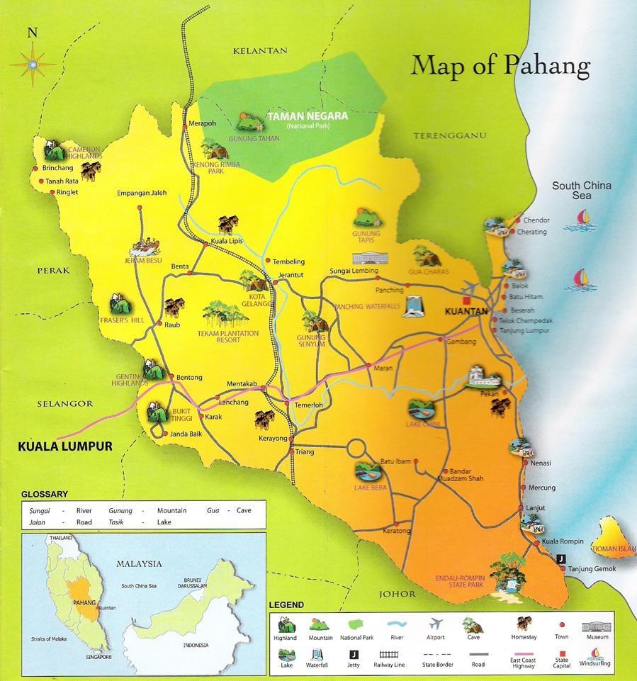 kat jeyografik nan pahang eta malezi