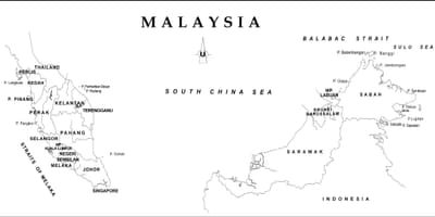 Kat jeyografik nan deskripsyon an kat jeyografik nan malezi ak eta a limit