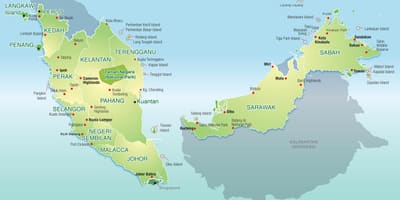 Kat jeyografik nan malezi mòn