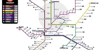 Kat jeyografik nan malezi transpò