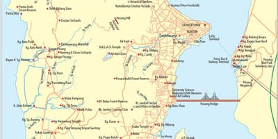 Kat jeyografik pulau pinang malezi
